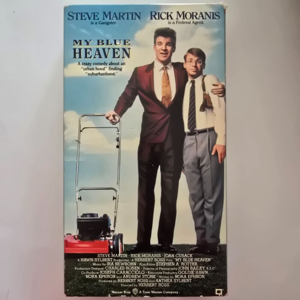 My Blue Heaven VHS Comedy Starring Steve Martin & Rick Moranis Warner Bros 1990